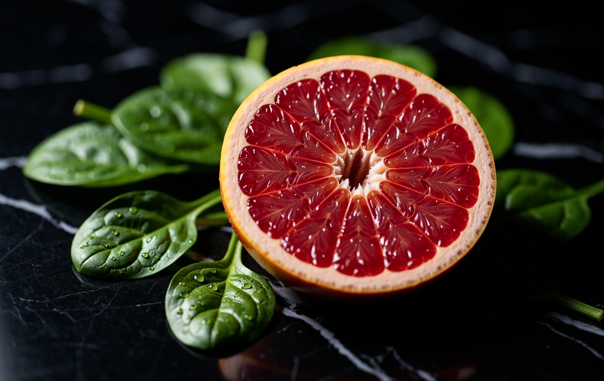 Macrophotography of fresh organic ingredients